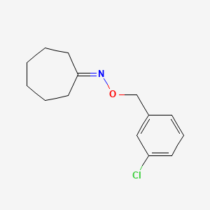 molecular formula C14H18ClNO B3173976 N-[(3-chlorophenyl)methoxy]cycloheptanimine CAS No. 951625-75-5