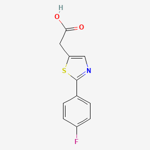 molecular formula C11H8FNO2S B3173989 2-(2-(4-Fluorophenyl)thiazol-5-yl)acetic acid CAS No. 951626-75-8