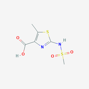 molecular formula C6H8N2O4S2 B3173995 5-Methyl-2-(methylsulfonamido)thiazole-4-carboxylic acid CAS No. 951626-84-9