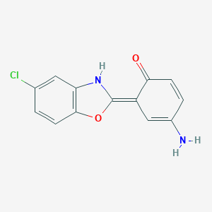 molecular formula C13H9ClN2O2 B317400 (6E)-4-amino-6-(5-chloro-3H-1,3-benzoxazol-2-ylidene)cyclohexa-2,4-dien-1-one 