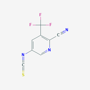molecular formula C8H2F3N3S B3174002 5-异硫氰酸酯-3-(三氟甲基)吡啶腈 CAS No. 951753-87-0