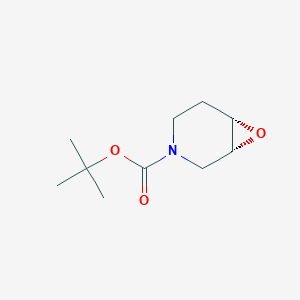 molecular formula C10H17NO3 B3174006 (1R,6S)-tert-Butyl 7-oxa-3-azabicyclo[4.1.0]heptane-3-carboxylate CAS No. 951766-54-4