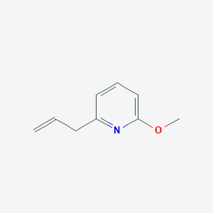 molecular formula C9H11NO B3174020 3-(6-Methoxy-2-pyridyl)-1-propene CAS No. 951886-68-3