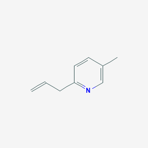molecular formula C9H11N B3174024 3-(5-Methyl-2-pyridyl)-1-propene CAS No. 951887-10-8