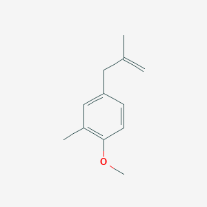 molecular formula C12H16O B3174042 3-(4-甲氧基-3-甲基苯基)-2-甲基-1-丙烯 CAS No. 951888-35-0