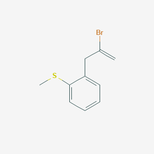 molecular formula C10H11BrS B3174061 2-Bromo-3-[(2-methylthio)phenyl]-1-propene CAS No. 951889-15-9