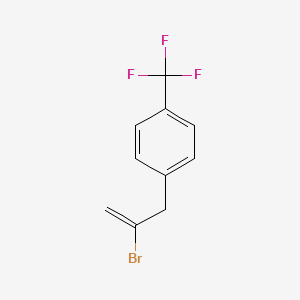 molecular formula C10H8BrF3 B3174069 2-Bromo-3-[(4-trifluoromethyl)phenyl]-1-propene CAS No. 951889-57-9