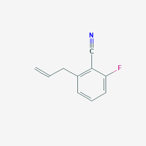 molecular formula C10H8FN B3174121 3-(2-Cyano-3-fluorophenyl)-1-propene CAS No. 951893-76-8