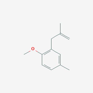 molecular formula C12H16O B3174139 3-(2-Methoxy-5-methylphenyl)-2-methyl-1-propene CAS No. 951894-87-4
