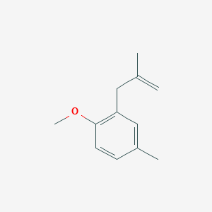 molecular formula C12H16O B3174139 3-(2-甲氧基-5-甲苯基)-2-甲基-1-丙烯 CAS No. 951894-87-4