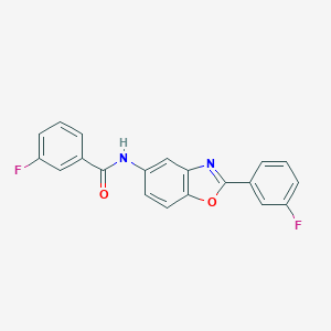 molecular formula C20H12F2N2O2 B317414 3-fluoro-N-[2-(3-fluorophenyl)-1,3-benzoxazol-5-yl]benzamide 