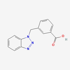 molecular formula C14H11N3O2 B3174147 3-(1H-1,2,3-Benzotriazol-1-ylmethyl)benzoic acid CAS No. 951908-54-6