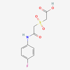 molecular formula C10H10FNO5S B3174148 ({2-[(4-Fluorophenyl)amino]-2-oxoethyl}sulfonyl)acetic acid CAS No. 951908-73-9