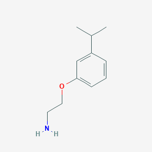 molecular formula C11H17NO B3174153 2-[3-(Propan-2-yl)phenoxy]ethan-1-amine CAS No. 951913-93-2