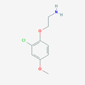 molecular formula C9H12ClNO2 B3174158 2-(2-Chloro-4-methoxyphenoxy)ethan-1-amine CAS No. 951913-99-8