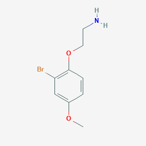 molecular formula C9H12BrNO2 B3174166 2-(2-Bromo-4-methoxyphenoxy)ethan-1-amine CAS No. 951914-23-1