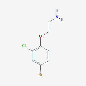 molecular formula C8H9BrClNO B3174169 2-(4-Bromo-2-chloro-phenoxy)-ethylamine CAS No. 951914-31-1