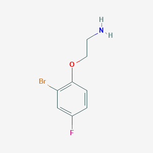 molecular formula C8H9BrFNO B3174177 1-(2-Aminoethoxy)-2-bromo-4-fluorobenzene CAS No. 951914-86-6