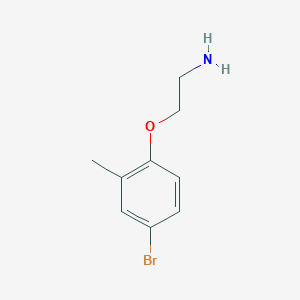molecular formula C9H12BrNO B3174181 2-(4-Bromo-2-methylphenoxy)ethan-1-amine CAS No. 951914-95-7