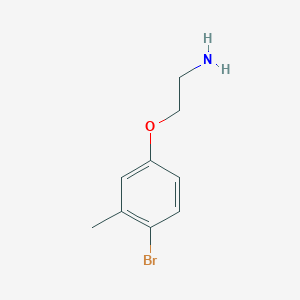 molecular formula C9H12BrNO B3174185 2-(4-Bromo-3-methylphenoxy)ethan-1-amine CAS No. 951914-98-0