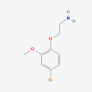 molecular formula C9H12BrNO2 B3174188 2-(4-Bromo-2-methoxyphenoxy)-ethylamine CAS No. 951915-04-1