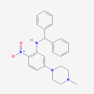 N-Benzhydryl-5-(4-methyl-1-piperazinyl)-2-nitroaniline