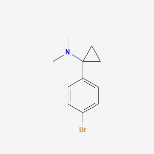 molecular formula C11H14BrN B3174248 1-(4-Bromophenyl)-N,N-dimethylcyclopropanamine CAS No. 952391-29-6