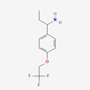1-[4-(2,2,2-Trifluoroethoxy)phenyl]propan-1-amine