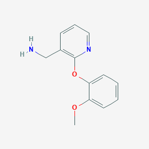 [2-(2-Methoxyphenoxy)-3-pyridinyl]methanamine