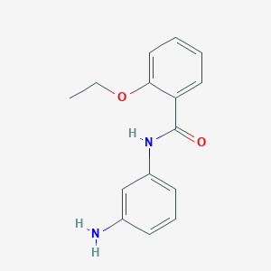 molecular formula C15H16N2O2 B3174386 N-(3-氨基苯基)-2-乙氧基苯甲酰胺 CAS No. 953730-41-1