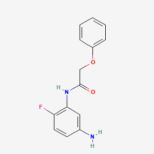molecular formula C14H13FN2O2 B3174393 N-(5-Amino-2-fluorophenyl)-2-phenoxyacetamide CAS No. 953732-43-9