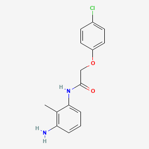molecular formula C15H15ClN2O2 B3174406 N-(3-Amino-2-methylphenyl)-2-(4-chlorophenoxy)-acetamide CAS No. 953734-47-9