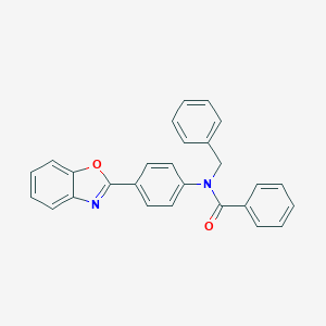 molecular formula C27H20N2O2 B317443 N-[4-(1,3-benzoxazol-2-yl)phenyl]-N-benzylbenzamide 