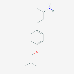 molecular formula C14H23NO B3174440 4-(4-Isobutoxyphenyl)butan-2-amine CAS No. 953743-93-6