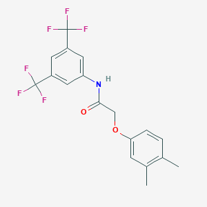 N-[3,5-bis(trifluoromethyl)phenyl]-2-(3,4-dimethylphenoxy)acetamide