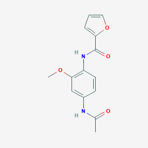 molecular formula C14H14N2O4 B317447 N-[4-(acetylamino)-2-methoxyphenyl]-2-furamide 