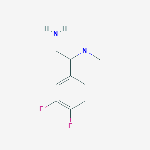 N-[2-Amino-1-(3,4-difluorophenyl)ethyl]-N,N-dimethylamine