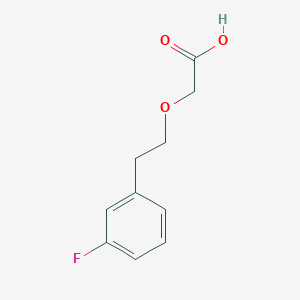 molecular formula C10H11FO3 B3174479 2-[2-(3-Fluorophenyl)ethoxy]acetic acid CAS No. 953786-95-3