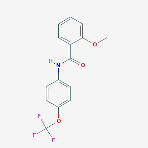 molecular formula C15H12F3NO3 B317450 2-methoxy-N-[4-(trifluoromethoxy)phenyl]benzamide 