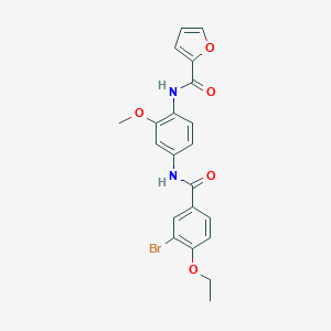 N-{4-[(3-bromo-4-ethoxybenzoyl)amino]-2-methoxyphenyl}-2-furamide
