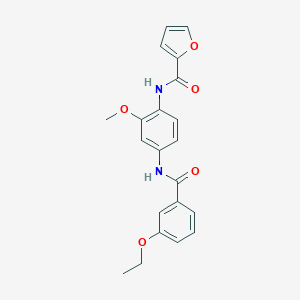 N-{4-[(3-ethoxybenzoyl)amino]-2-methoxyphenyl}-2-furamide