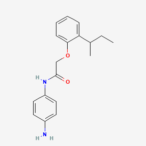 molecular formula C18H22N2O2 B3174563 N-(4-氨基苯基)-2-[2-(仲丁基)苯氧基]-乙酰胺 CAS No. 953896-99-6