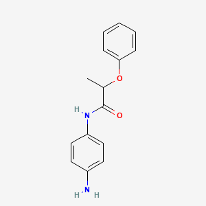 molecular formula C15H16N2O2 B3174594 N-(4-氨基苯基)-2-苯氧基丙酰胺 CAS No. 953900-21-5