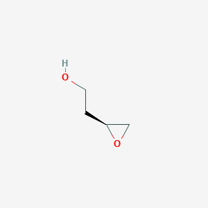 molecular formula C4H8O2 B3174613 Oxiraneethanol, (2S)- CAS No. 95404-59-4