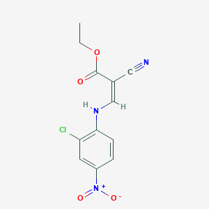 Ethyl 3-(2-chloro-4-nitrophenylamino)-2-cyanoacrylate