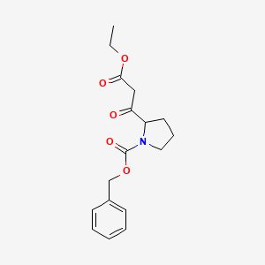 Ethyl b-oxo-1-Cbz-2-pyrrolidinepropanoate