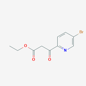 molecular formula C10H10BrNO3 B3174633 3-(5-溴吡啶-2-基)-3-氧代丙酸乙酯 CAS No. 954220-94-1