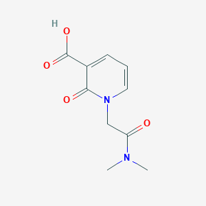 molecular formula C10H12N2O4 B3174656 1-[(Dimethylcarbamoyl)methyl]-2-oxo-1,2-dihydropyridine-3-carboxylic acid CAS No. 954225-73-1