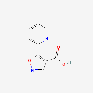 molecular formula C9H6N2O3 B3174684 5-Pyridin-2-ylisoxazole-4-carboxylic acid CAS No. 954230-71-8