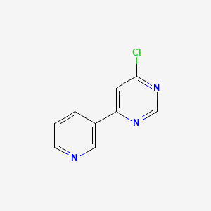 molecular formula C9H6ClN3 B3174689 4-Chloro-6-(pyridin-3-yl)pyrimidine CAS No. 954232-31-6